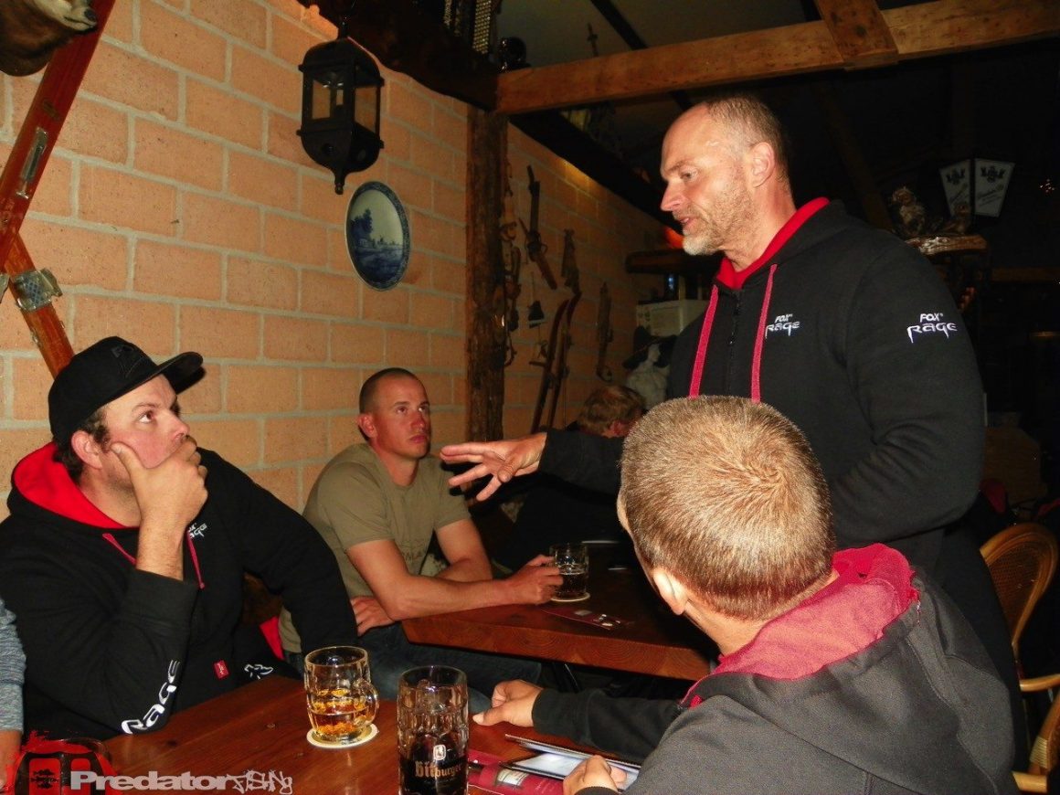 FOX Rage Team-Meeting 2014 Hecht Zander Barsch mit Dietmar Isaiasch