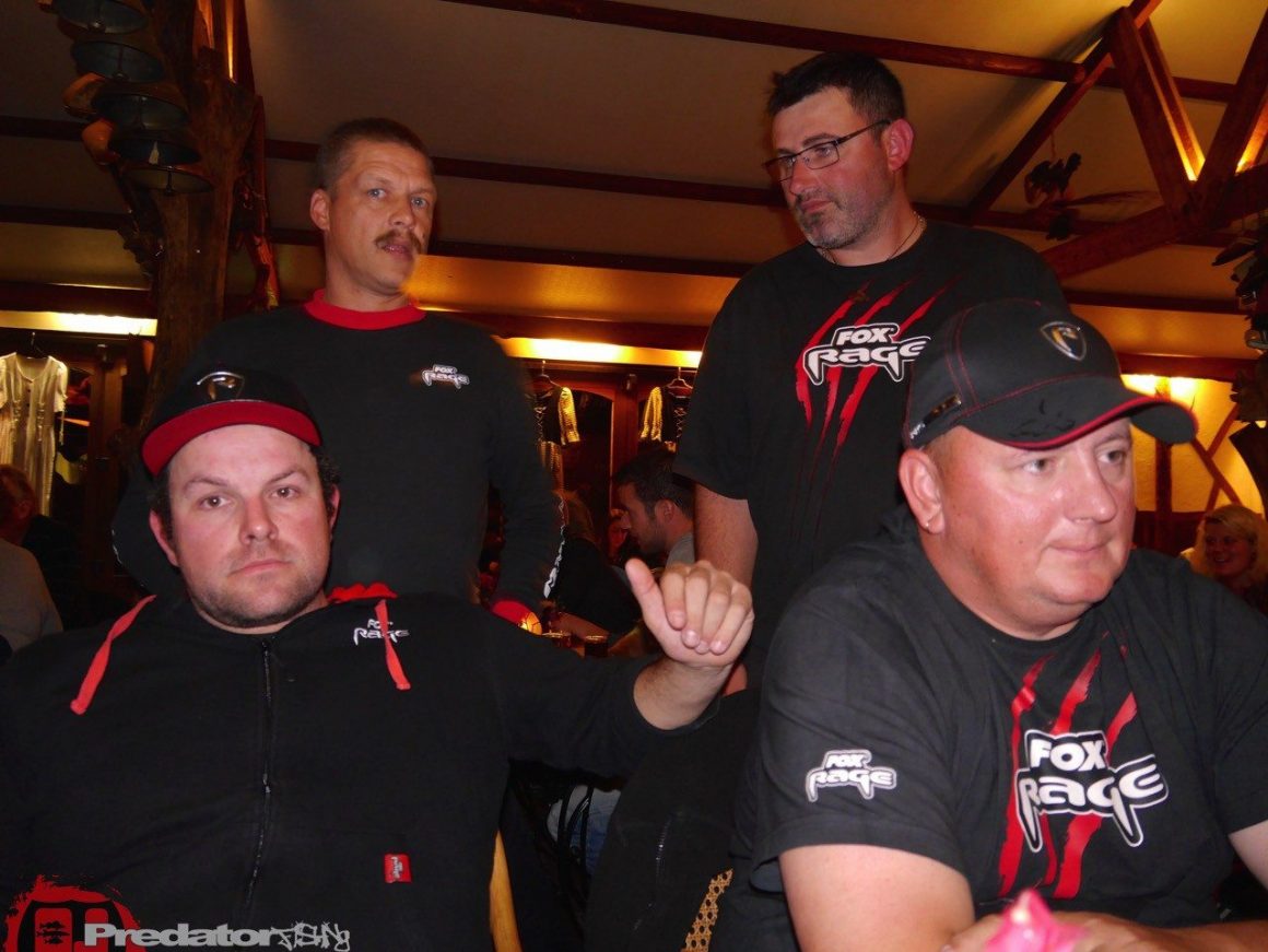 FOX Rage Team-Meeting 2014 Hecht Zander Barsch mit Dietmar Isaiasch