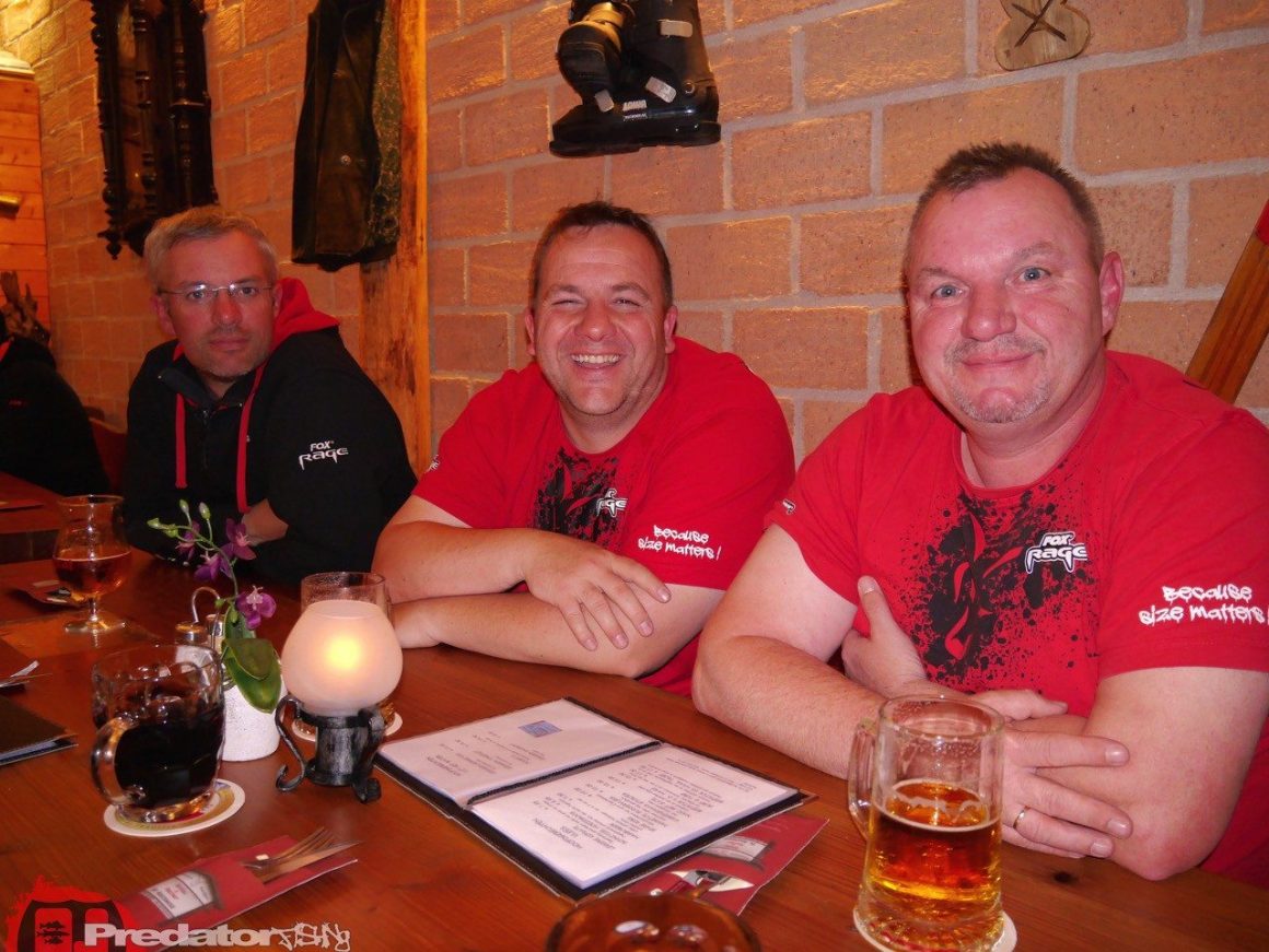 FOX Rage Team-Meeting 2014 Hecht Zander Barsch mit Dietmar Isaiasch